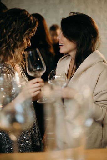 Two Woman Socializing