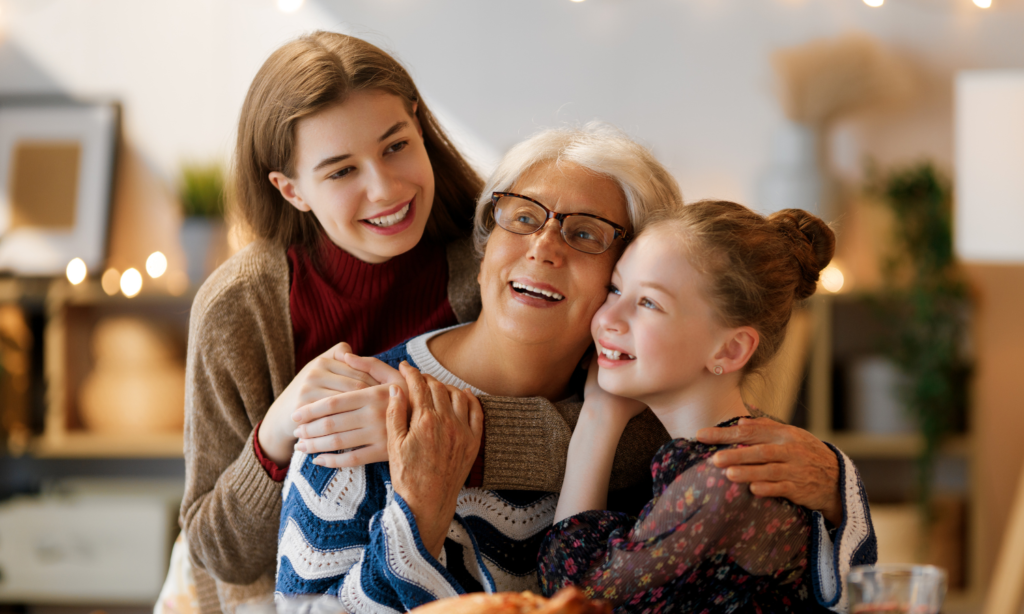  K12 students and K12 alumni getting together for a social media campaign about thanksgiving gratitude