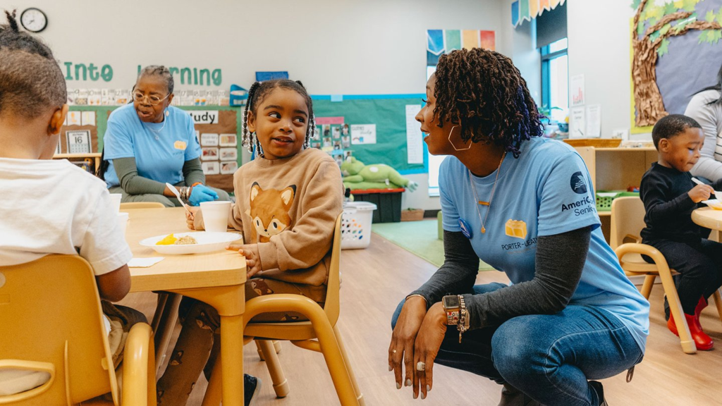 Alumni making contributions to support K12 education programs during a spring engagement event